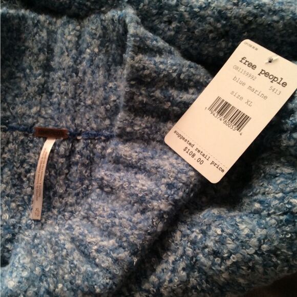 Free People Avalon Sweater In Blue Marine - Picture 5 of 5